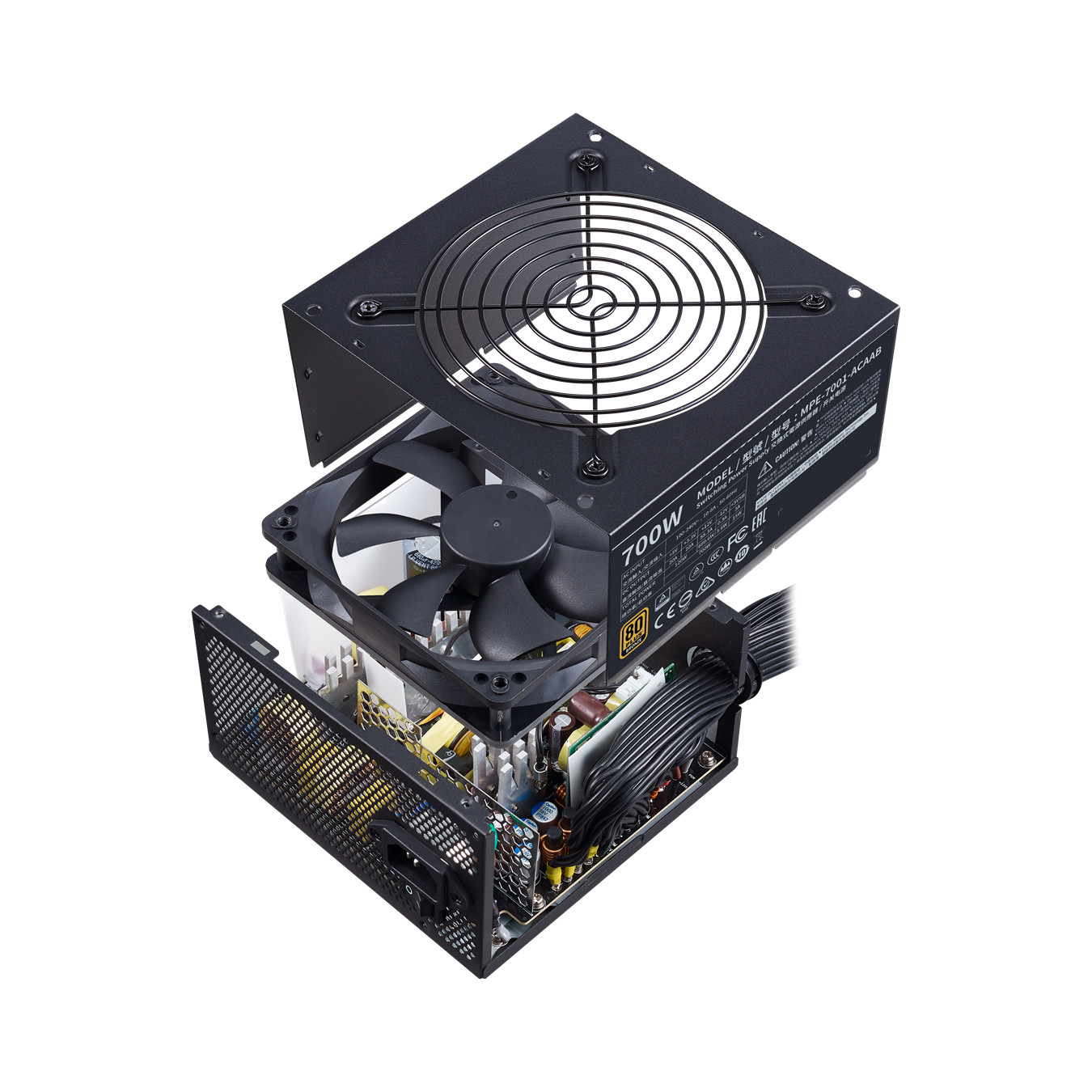 Nguồn máy tính Cooler Master MWE 700 BRONZE V2 - 80 Plus BRONZE - Hàng chính hãng