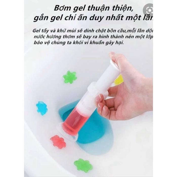 Gel thơm khử trùng bồn cầu - gel khử mùi bồn cầu dạng thạch hình bông hoa - Quỳnh Mai Hàng Tốt Gía Rẻ