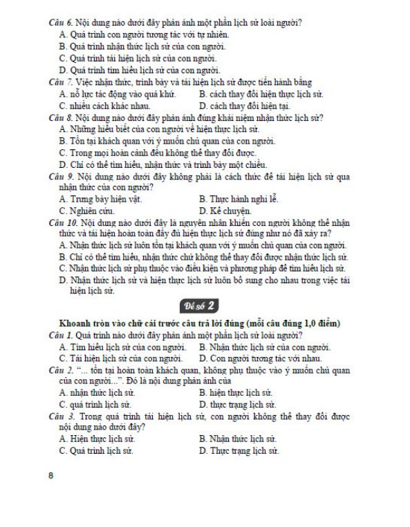 Sách - Đề kiểm tra, đánh giá lịch sử 10 (bám sát sgk kết nối tri thức với cuộc sống)