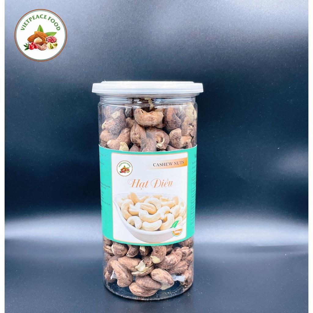 Hạt điều rang muối vỏ lụa loại ngon của nhà máy xuất khẩu 300g, 500g,
