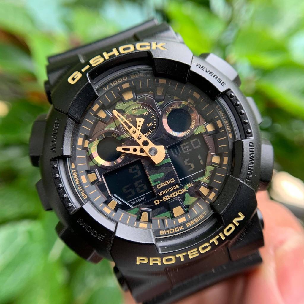 Đồng Hồ Nam Dây Nhựa Casio G-Shock GA-100CF-1A9 Chính Hãng - GA-100CF-1A9DR