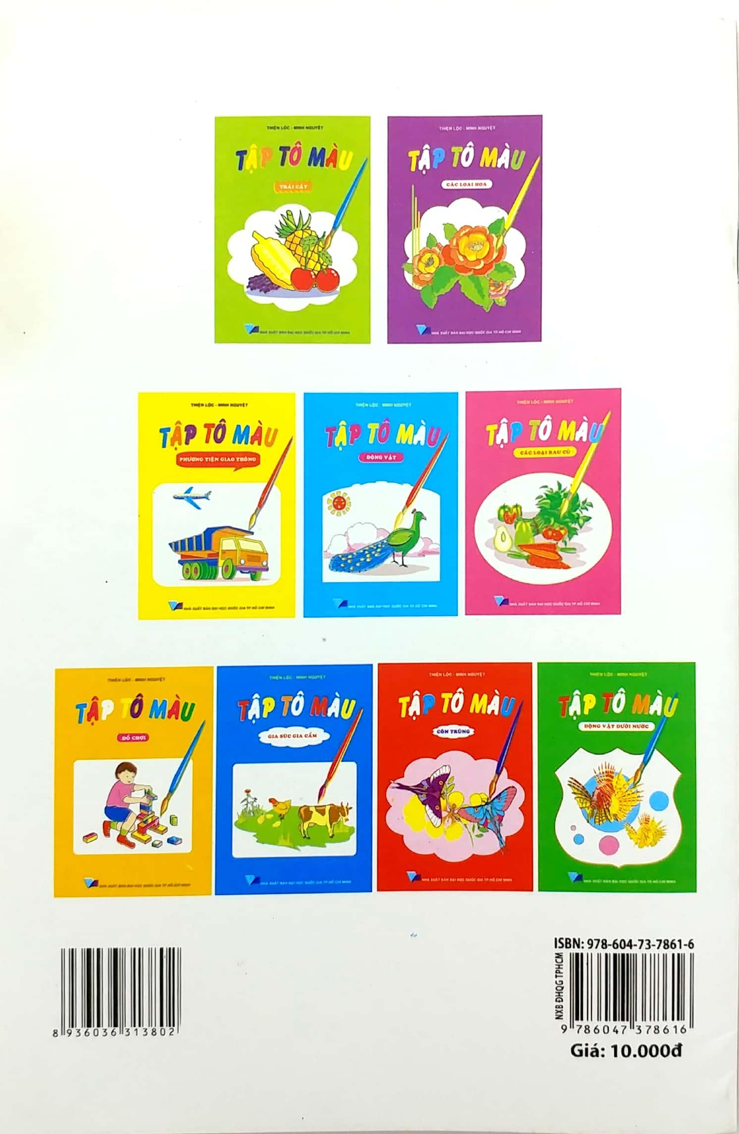 Tập Tô Màu - Côn Trùng