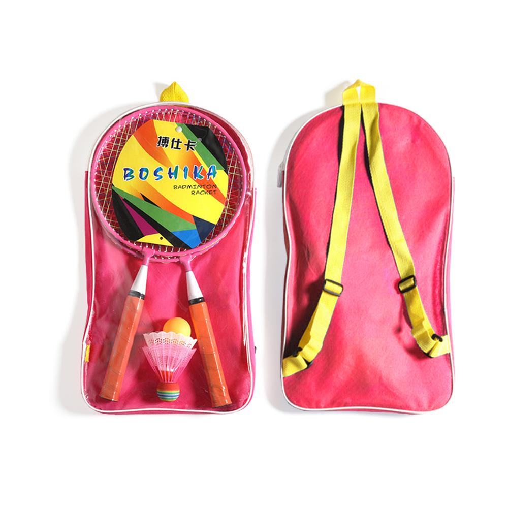 Bộ vợt cầu lông cho trẻ em kèm 2 cầu 1 bòng được làm bằng Nylon, hợp kim