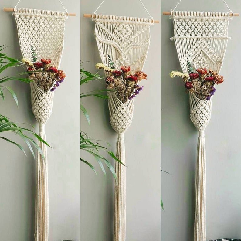 Thảm dệt Giỏ hoa Dreamcatcher vintage sang trọng
