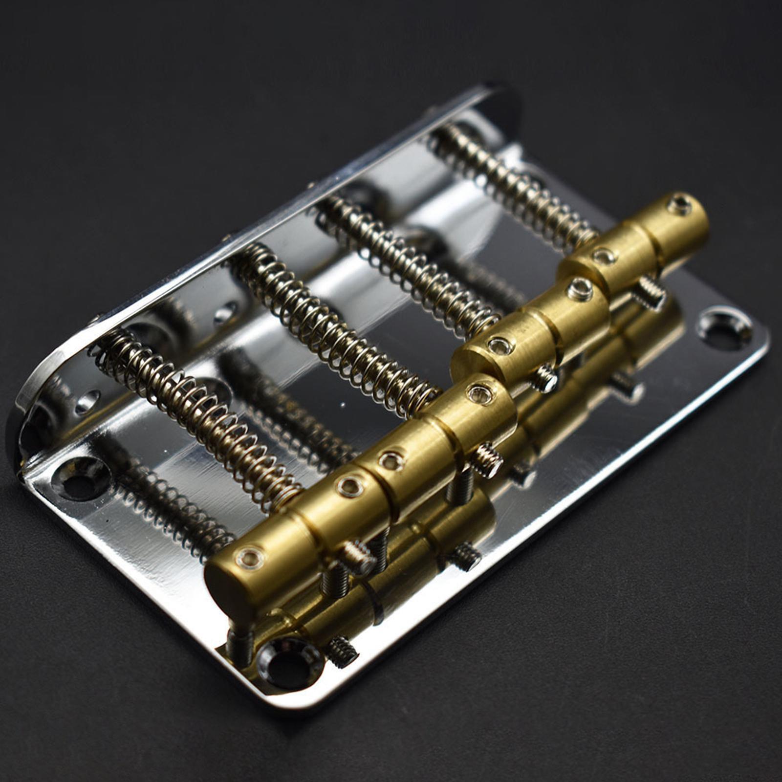 Black Professional 4 String Bass Bridge for Electric Bass Guitar