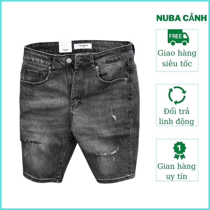 Quần short jean nam chất bò cá tính trẻ trung NUBA 203