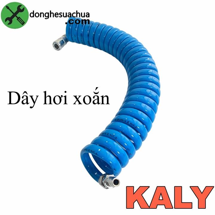 Dây hơi xoắn KALY nhựa PU đường kính ống 8x12mm có các size ( 6 - 9 -12mét)