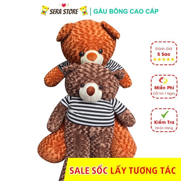 Gấu Bông Teddy 1M8 Gấu Bông To Khổng Lồ Siêu Cute Dễ Thương Vải Lông Xù Cao Cấp Đàn Hồi Đa Chiều Làm Quà Tặng Sinh Nhật