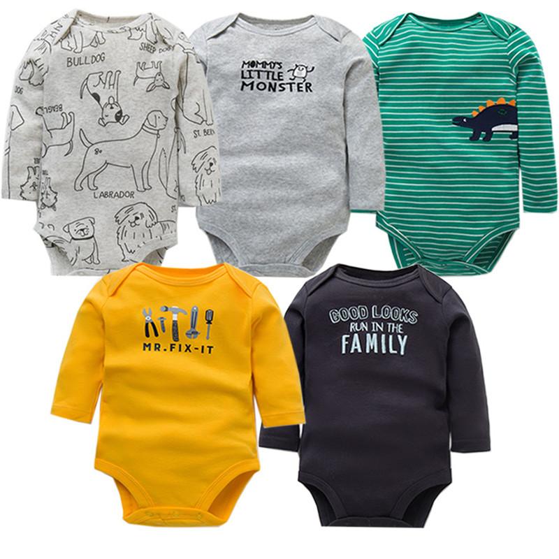 5 Cái/lốc Bodysuits Chất Lượng Cao Uniesx Quần Áo Bé Sơ Sinh Cho Bé 100% Cotton Bộ Quần Áo Cho Trẻ Sơ Sinh Bebe Bé Trai Bé Gái quần Áo