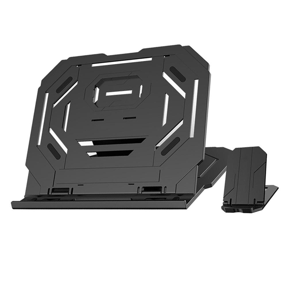 Laptop Stand Holder 2-in-1 w/ 360 Degree Base Rotation & Phone Holder Black
