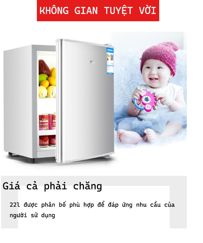 TỦ LẠNH MINI 22L-tiết kiệm điện năng, tủ lạnh mini tiện lợi dành cho mọi người
