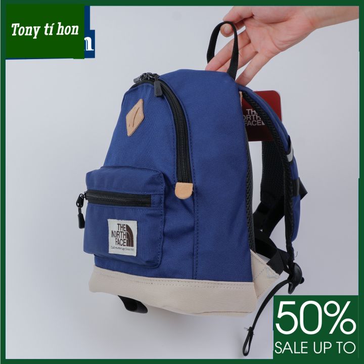 Tony tí hon -  Balo trẻ em THE NF BERKELEY BACKPACK chống thấm phụ liệu xịn - màu cam / vàng / xanh lam / đen / xanh nhạt