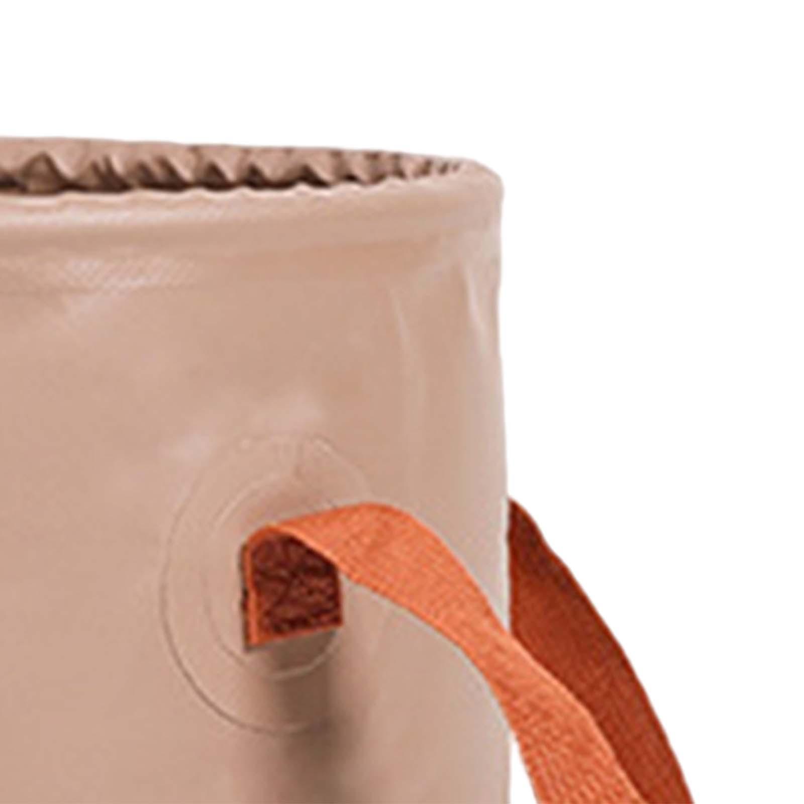 Collapsible Bucket Water Container Waterproof Portable Lightweight with Handle Fishing Bucket Foldable Wash Basin for Hiking Fishing Camping