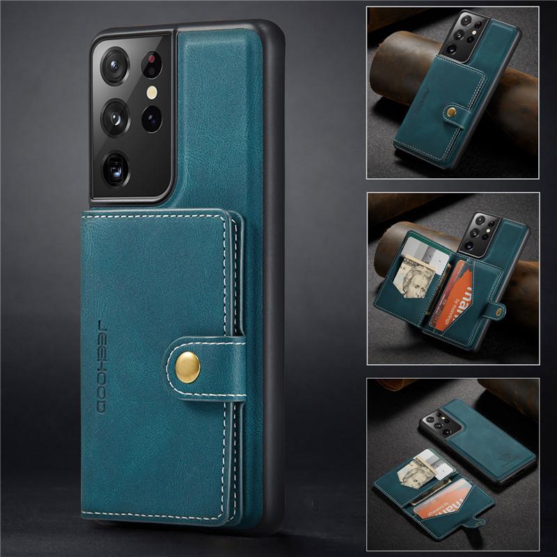 Ốp điện thoại lưng nam châm hít ví đựng tiền cho Samsung Galaxy Note 8 9 10 10+ Note 20 S20 FE S20+ Ultra