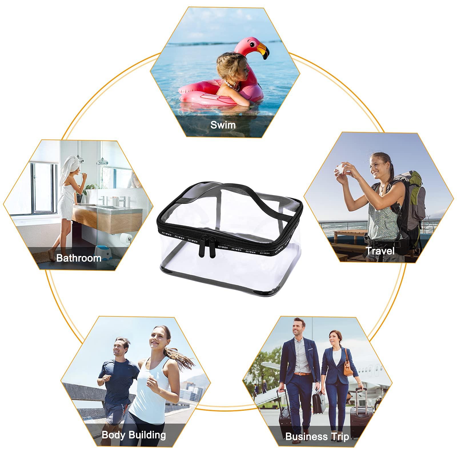 Túi Vệ Sinh Trong Suốt, Túi Mỹ Phẩm Du Lịch, Túi Trang Điểm PVC, Túi Trang Điểm