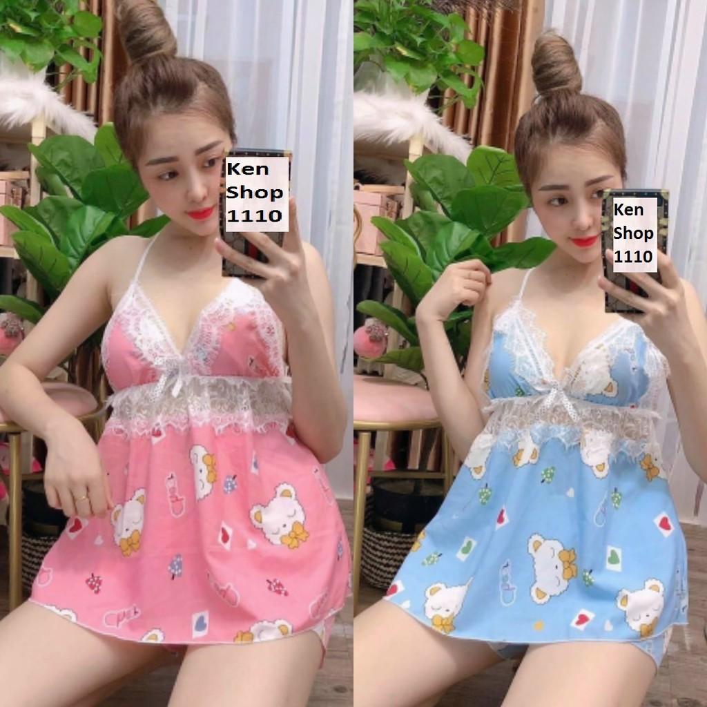 Đồ ngủ 2 dây mềm mịn thoải mái - ẢNH THẬT