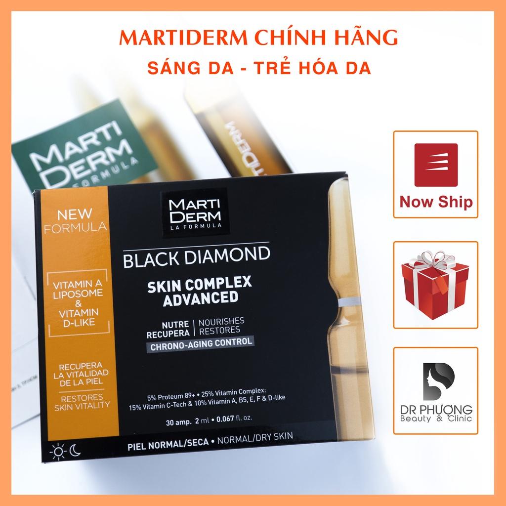 (ỐNG LẺ) MARTIDERM BLACK DIAMOND AMPOULE tinh chất sáng da trẻ hóa da