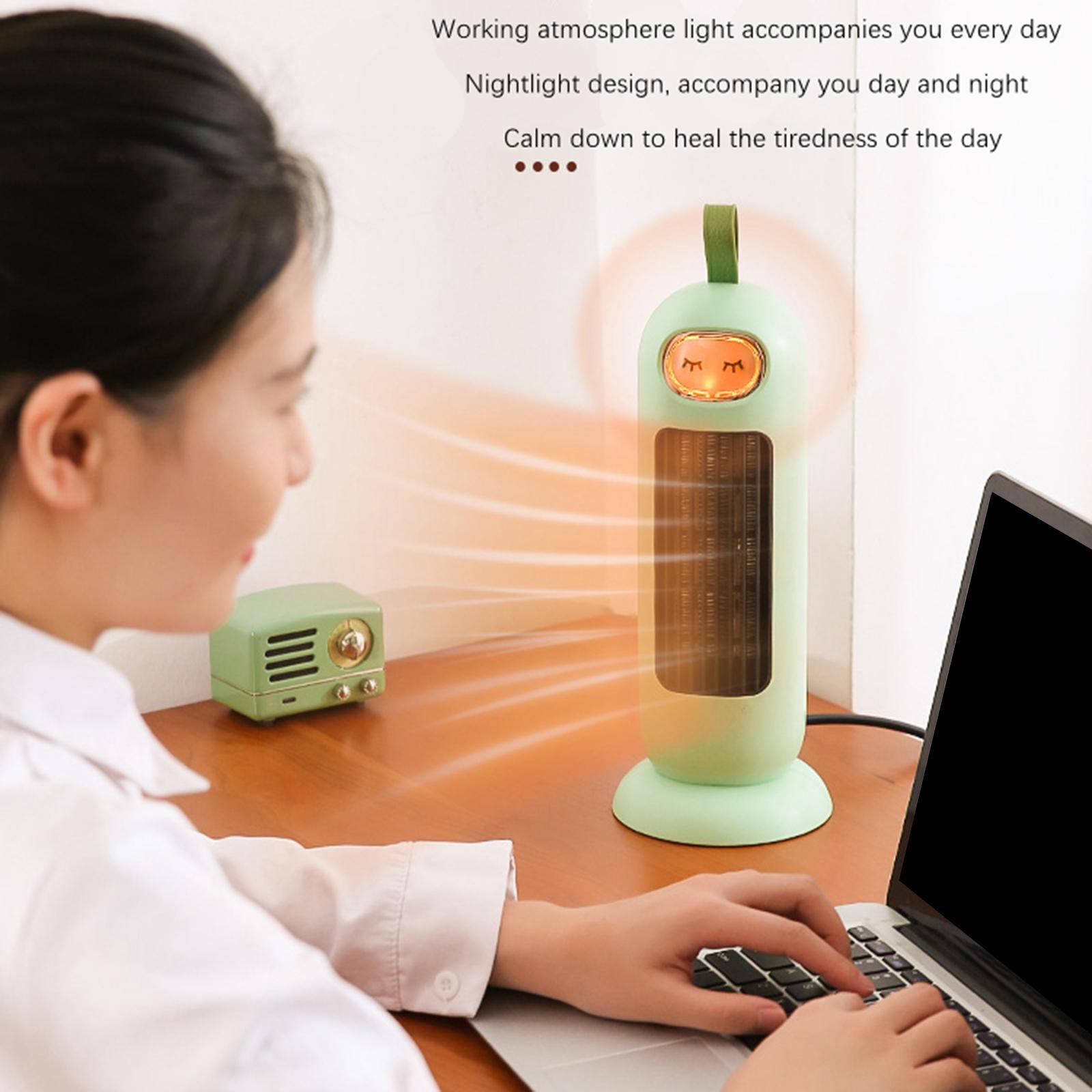 Electric Space Heater Fan Heater Desktop Heater for Office Desk Living Room