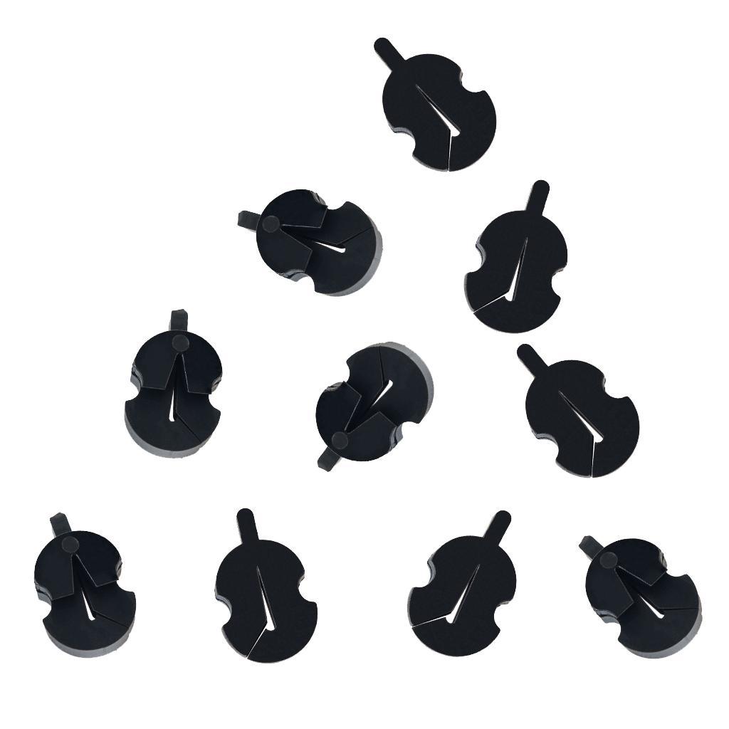 10pcs Rubber Violin Mute for 1/2 3/4 4/4 Fiddle Training Practicing