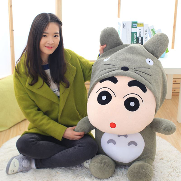 Gấu Bông Shin Totoro (70 Cm) Gb06 (Tặng 1 Đèn Led 8 Bóng Siêu Sáng Cắm Cổng Usb)