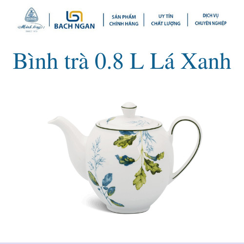 Bộ Trà Minh Long Camelliallia 0.8L Lá Xanh 01803819303