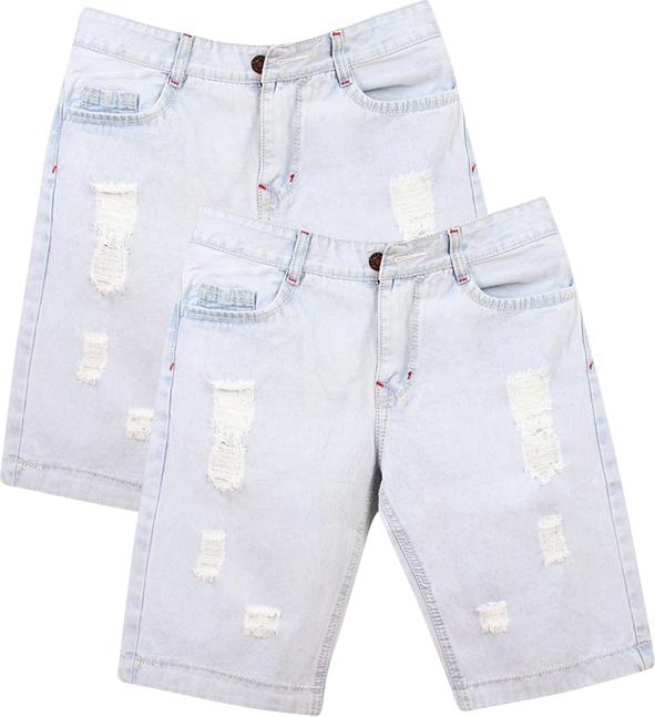 Combo 2 Quần Short Nam Muidoi Q32 - Trắng Xanh