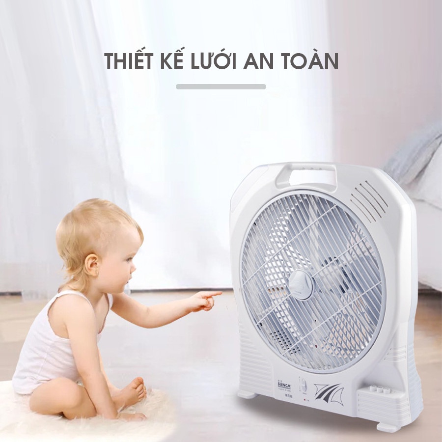 Quạt sạc điện Tiross TS9173 - Hàng chính hãng