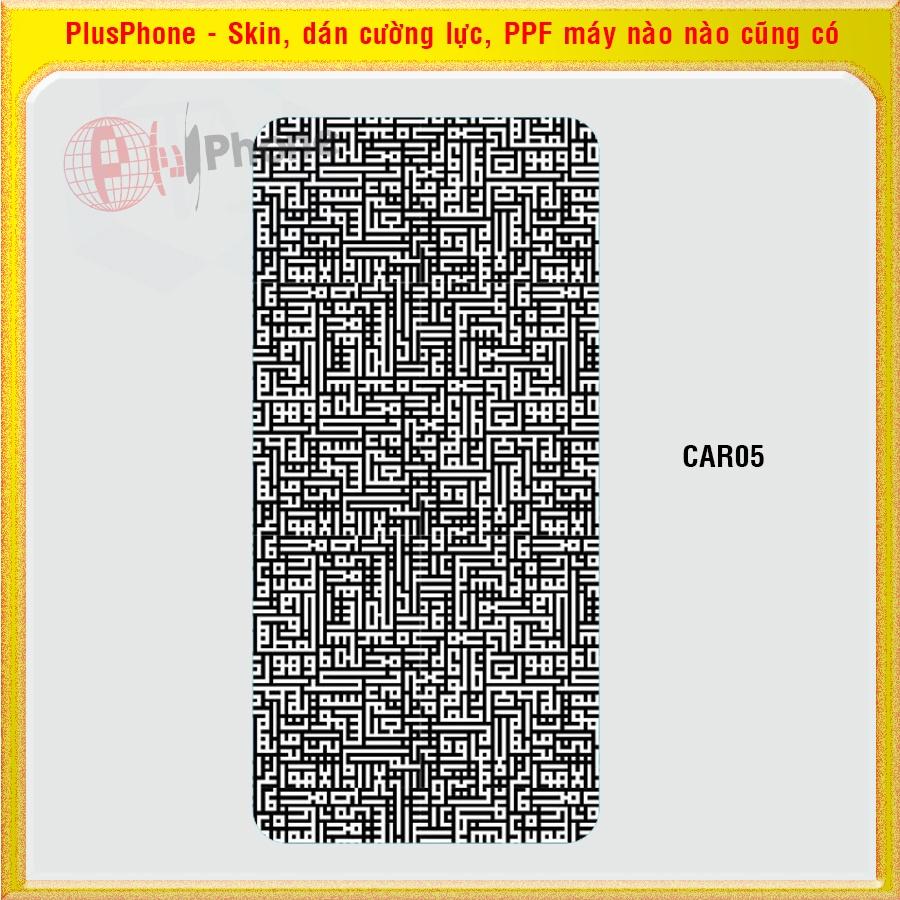 Dán Skin mặt sau cho Google Pixel 4, 4 XL (4XL), 4a, 4a 5G, Pixel 5, 5a 5G in hình caro