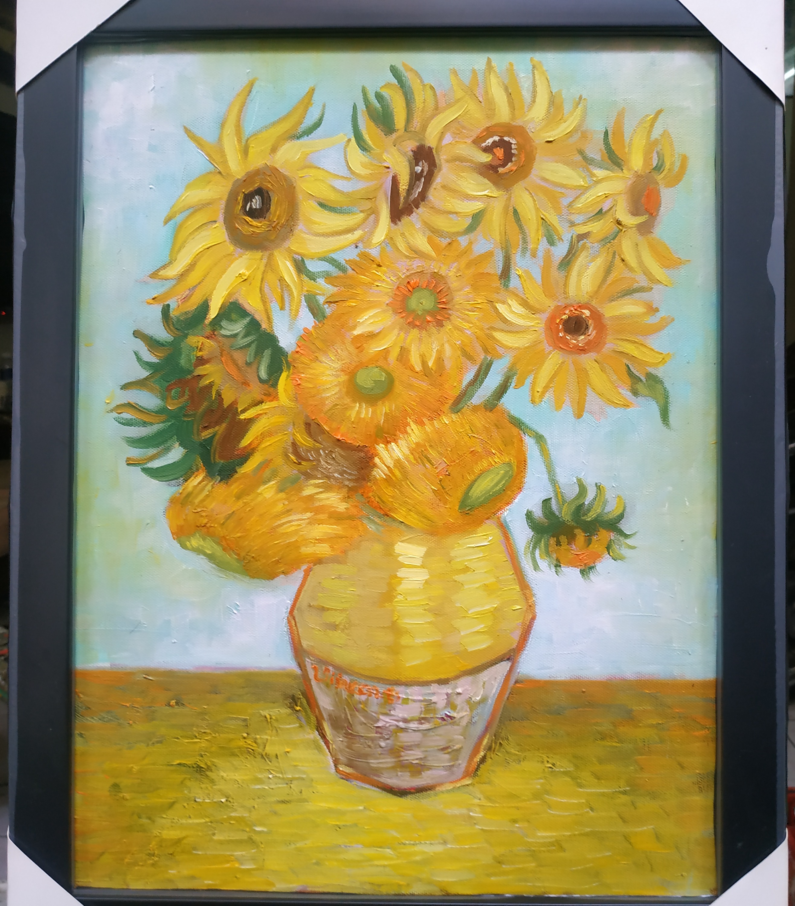 Hoa Hướng Dương -  Tranh Sơn Dầu Vẽ Tay 30x40cm