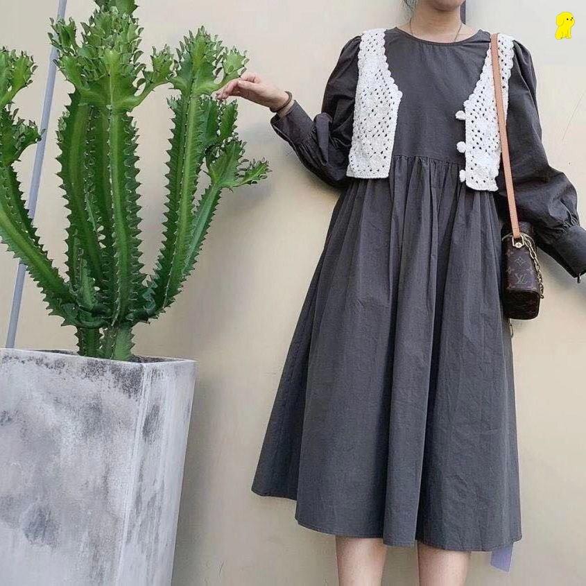 Áo gile croptop đan lưới đi biển, mix váy siêu xinh