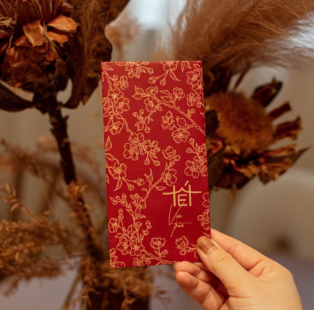 SET 60 Bao Lì Xì Tết 2026 Cao Cấp – Họa Tiết Hoa Vàng Sang Trọng – Bộ Lì Xì Tết Đỏ May Mắn - HÀNG CHÍNH HÃNG MINIIN