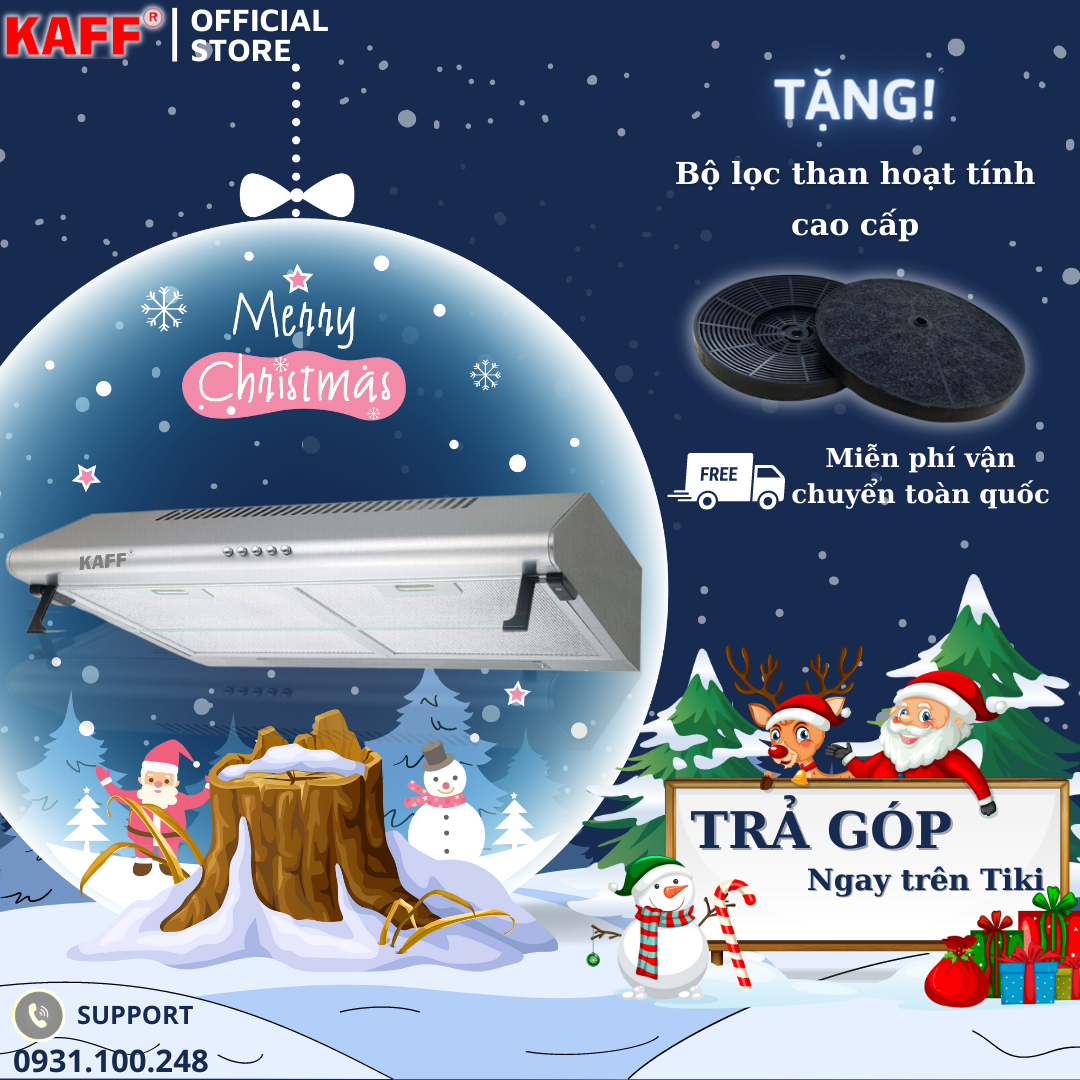 Máy hút mùi âm tủ màu bạc 700mm KAFF KF-70I - Hàng Chính Hãng