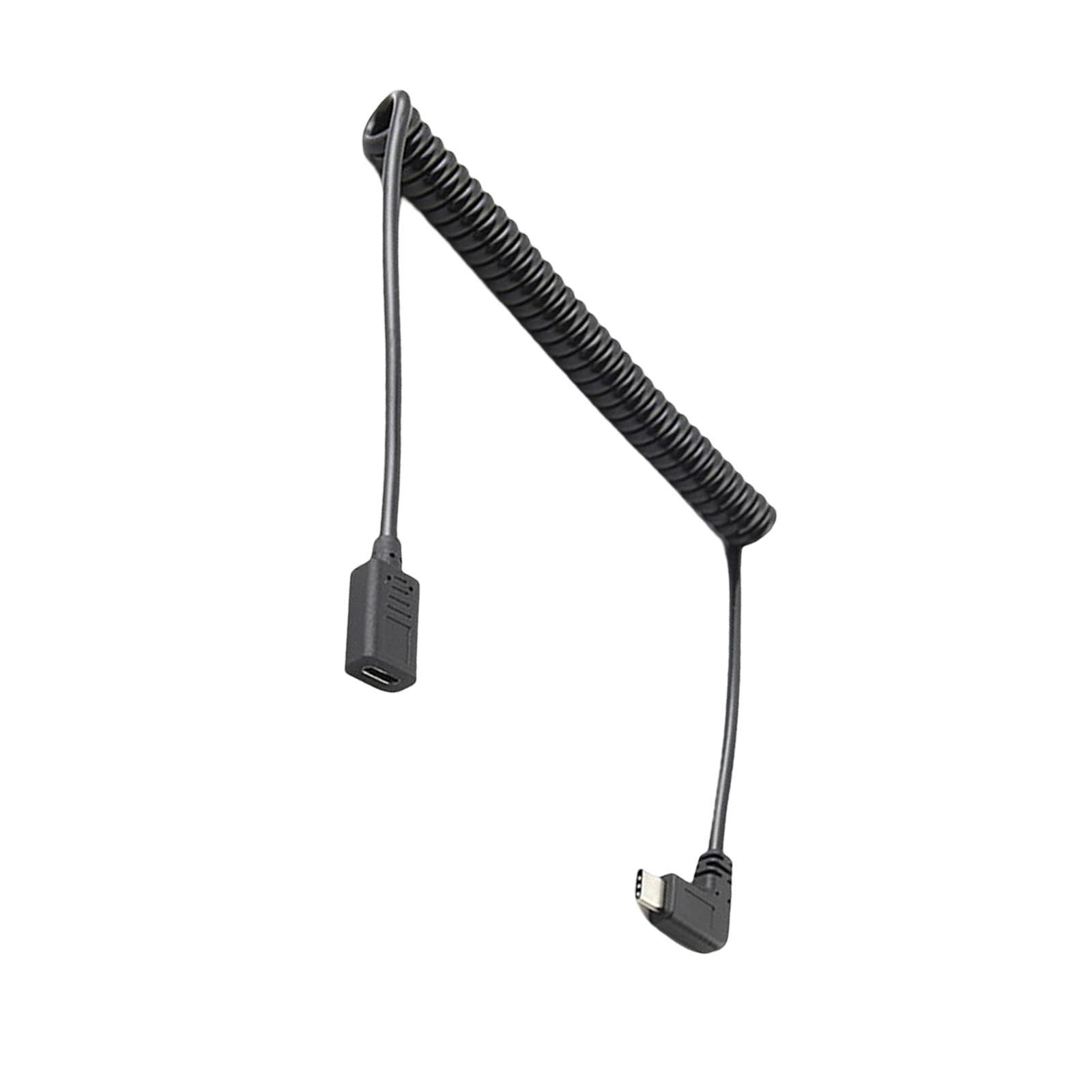 Angled 90 Degree USB C Extension Cable Cord for Laptop Digital Cameras