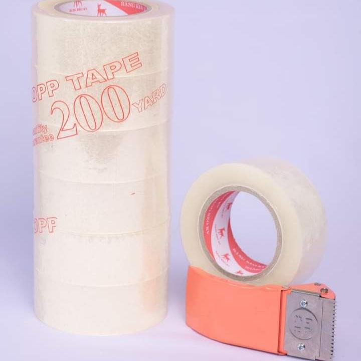 BĂNG KEO ĐỤC/TRONG 200 YARD 1 CÂY 6 CUỘN - BKT200