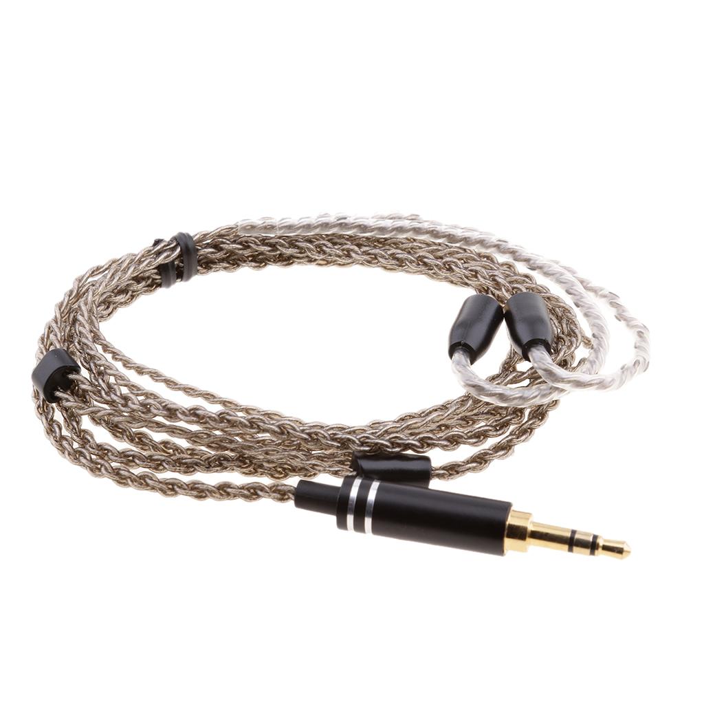 2xReplacement MMCX Audio Upgrade Cable For Shure SE215/315/535/846/UE900 black