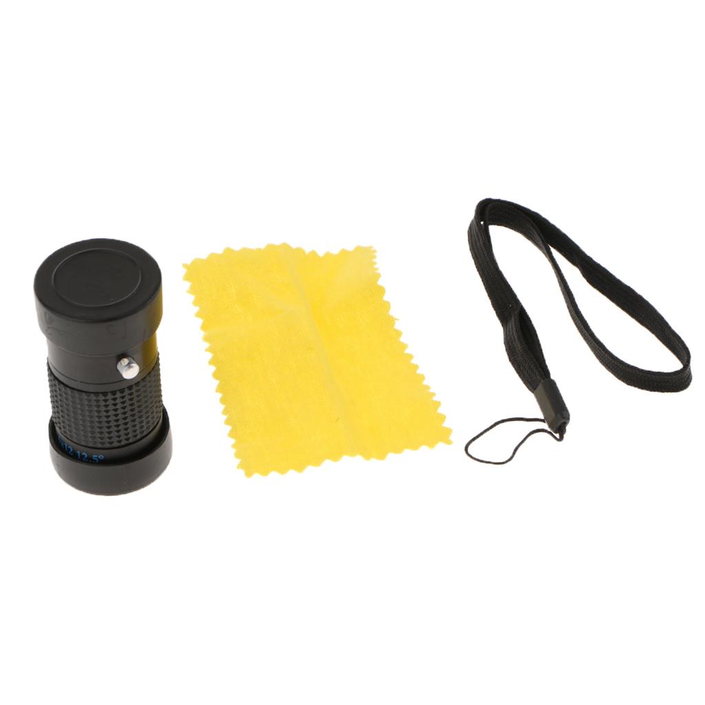 Mini 4x12 Extra Short Focus Optics  Monocular Typoscope Microscope Kit