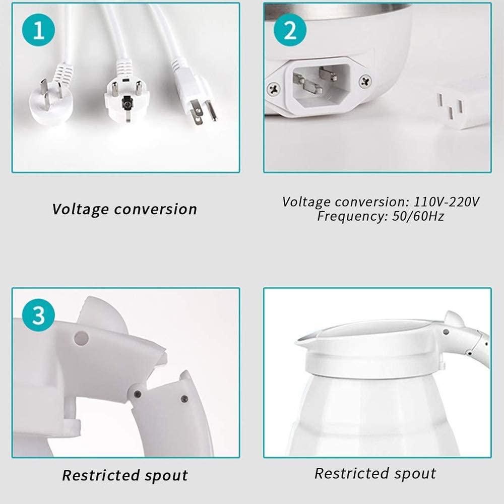 Du lịch Ấm đun nước điện có thể gập lại Đun sôi nhanh Silicone có thể gập lại