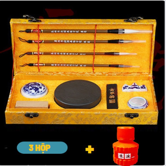 Hộp Dụng cụ Mài vẽ mực Thư Pháp,chữ Nôm,chữ Hán cao cấp