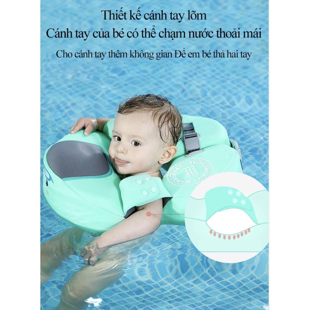 Phao Bơi Lội Không Cần Bơm Hơi MAMBOBABY chống sặc nước cho trẻ - AsiaMart