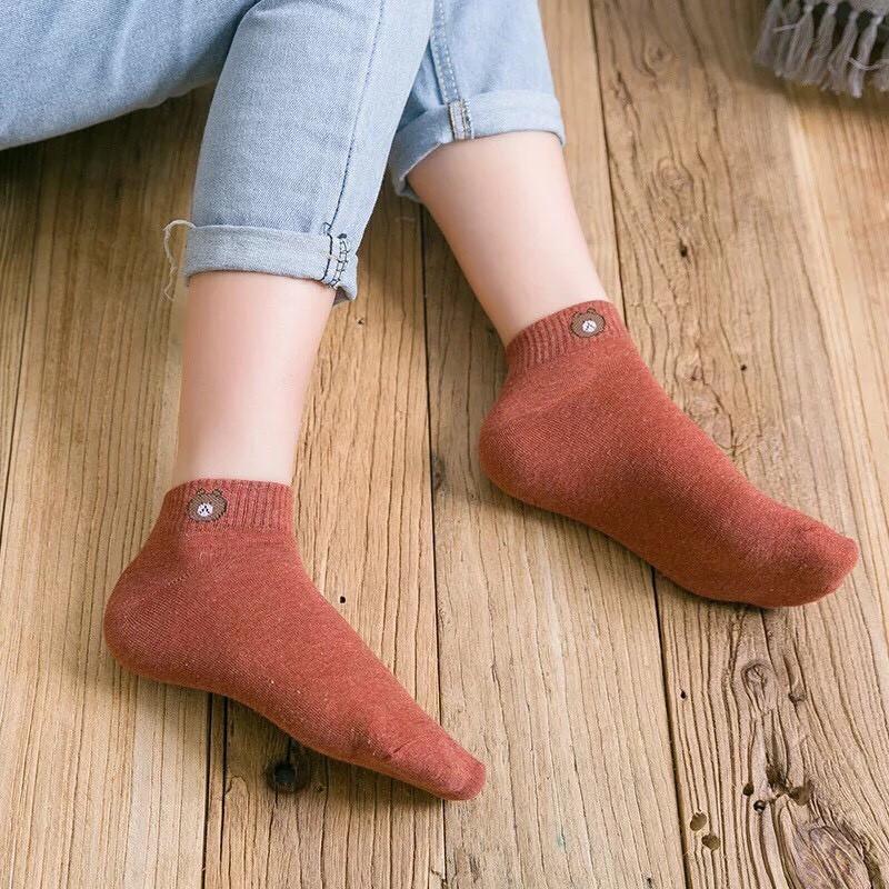 Combo 10 Đôi Tất Gấu Brown