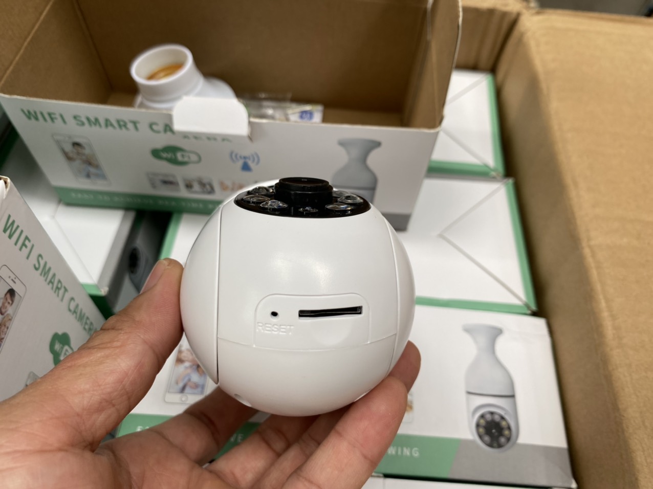 Camera IP Ốp trần mini X8700 xoay 360 độ siêu nét 2.0Mp chuẩn FullHD tích hợp đèn LED có màu ban đêm - Hàng nhập khẩu