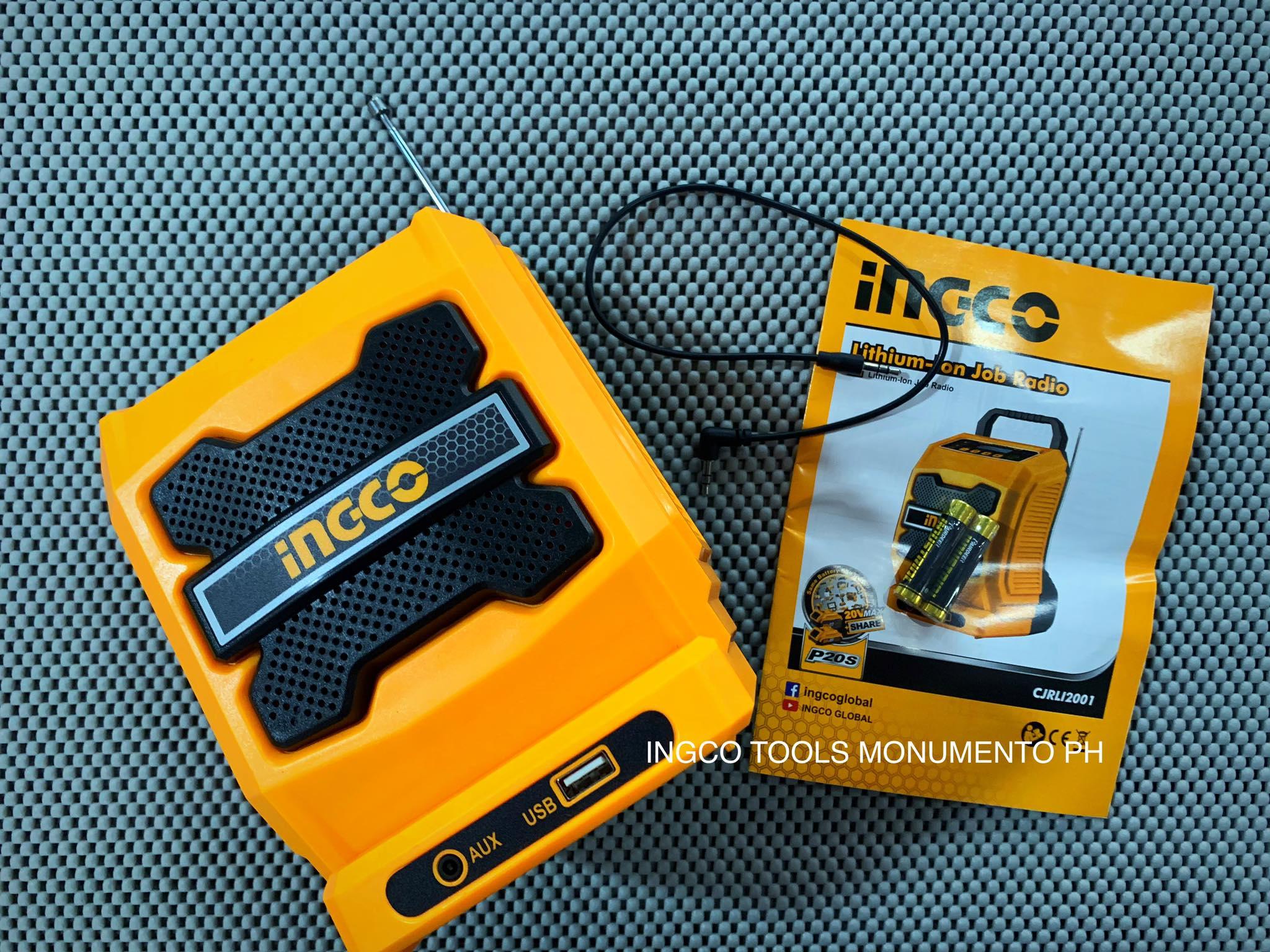 RADIO CÔNG TRƯỜNG DÙNG PIN 20V INGCO CJRLI2001 - HÀNG CHÍNH HÃNG