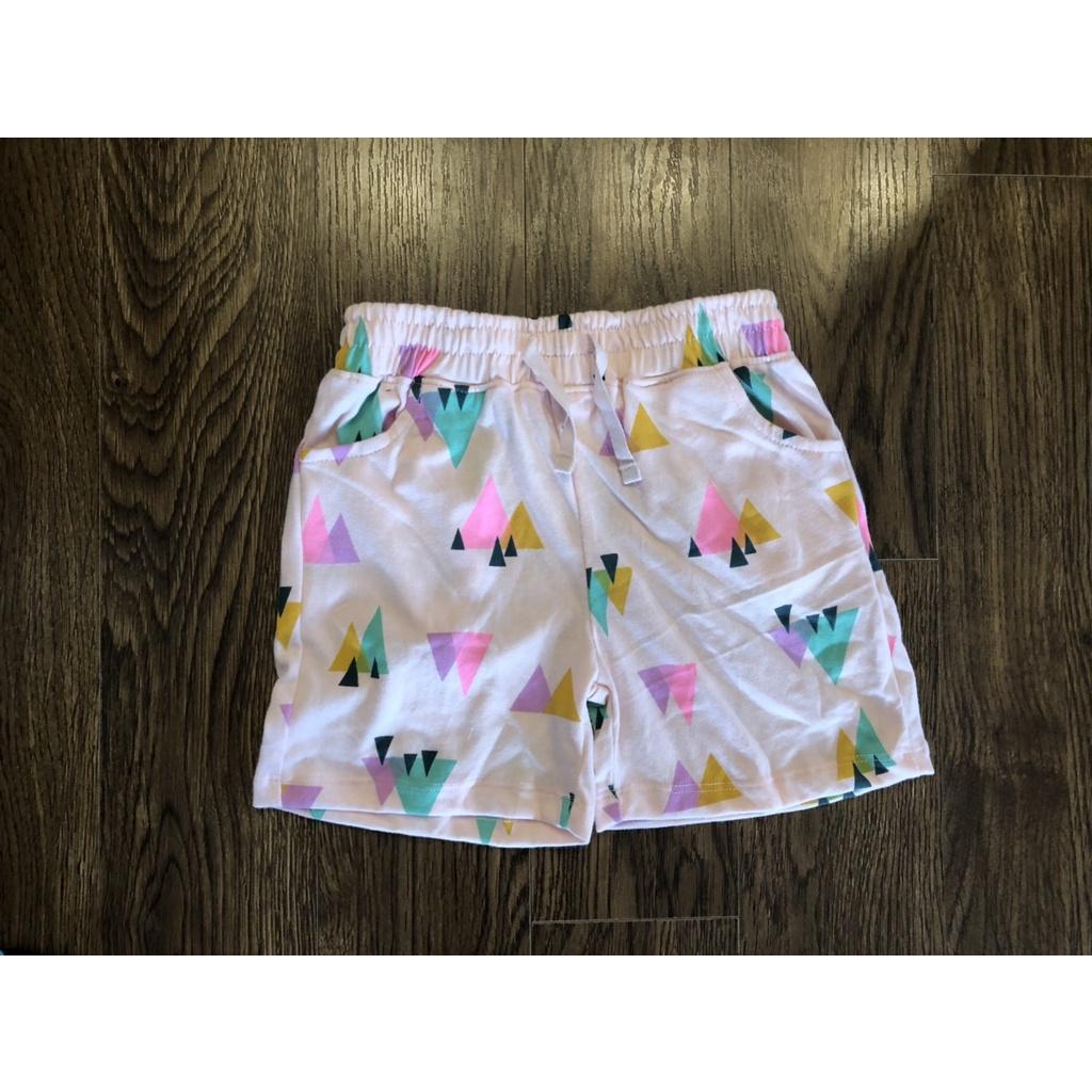 Quần short cotton bé gái mềm kiểu dáng đẹp họa tiết xinh xắn phù hợp mặc ở nhà đi học đi chơi VNXK XanhHouse