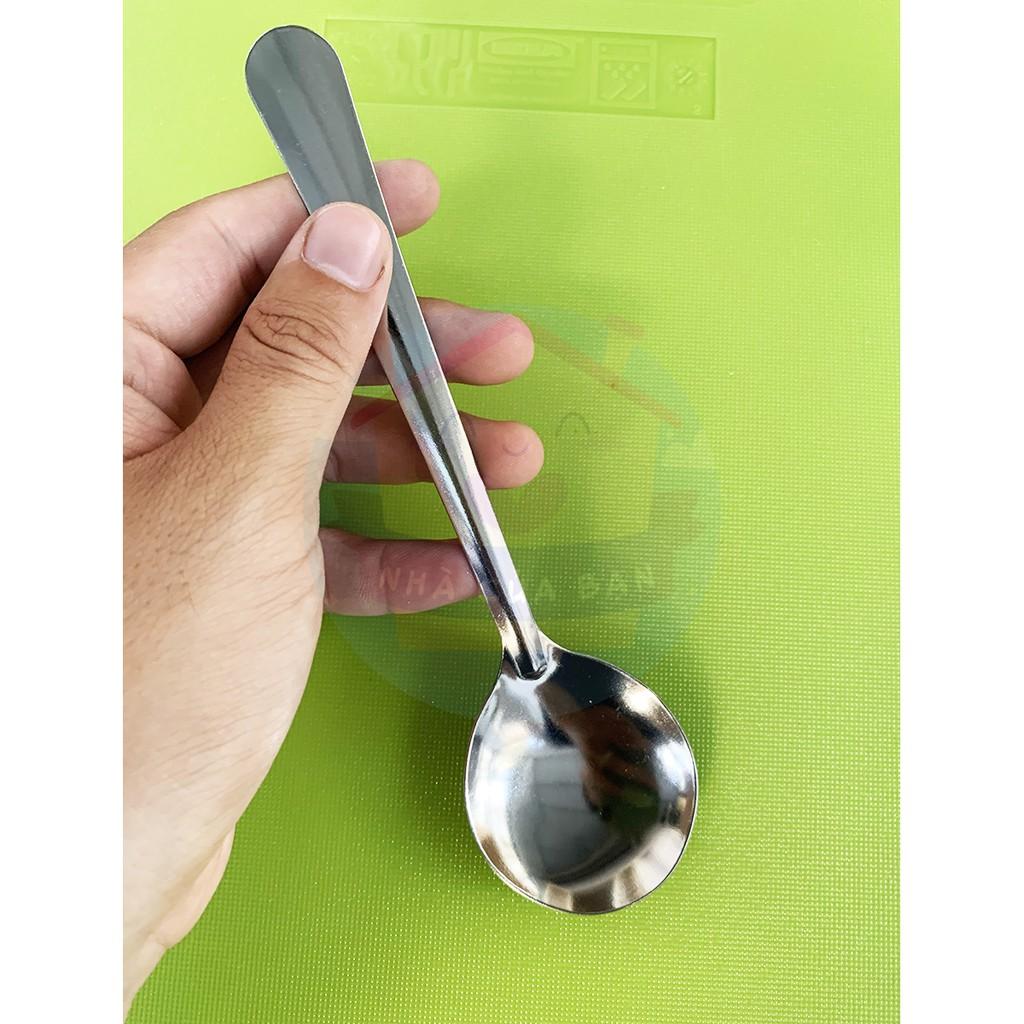 Muỗng các loại Inox chất lượng (Muỗng bầu, muỗng soup và muỗng cà phê) chất liệu 100% Inox bóng loáng kích thước 16x4cm