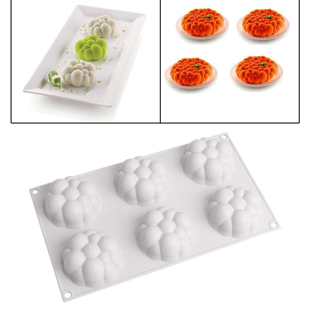 6 Holes Silicone  Mousse Baking Mould For DIY Cake Dessert Chocolate