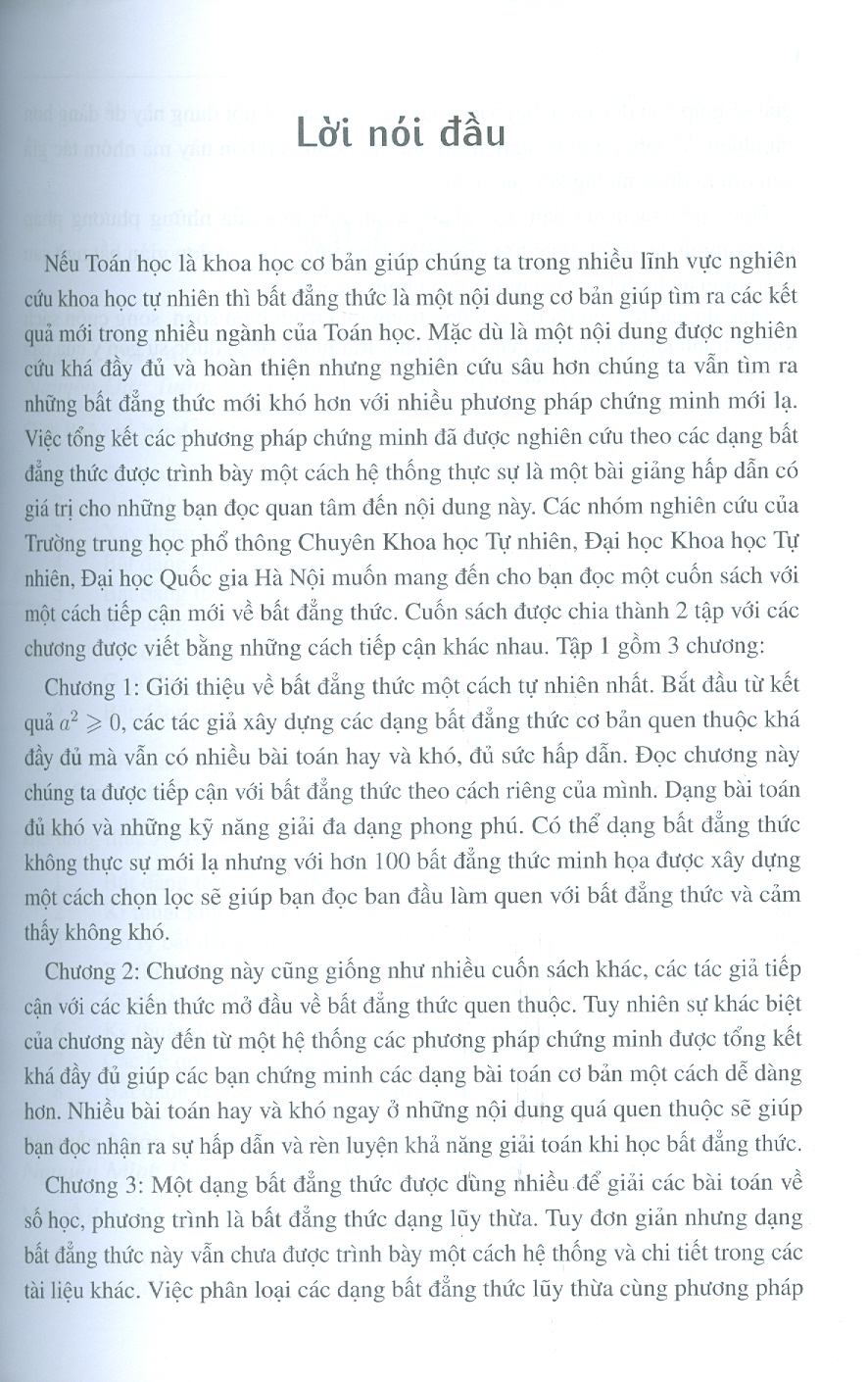 Phương Pháp Sơ Cấp Chứng Minh Bất Đẳng Thức - Tập 1