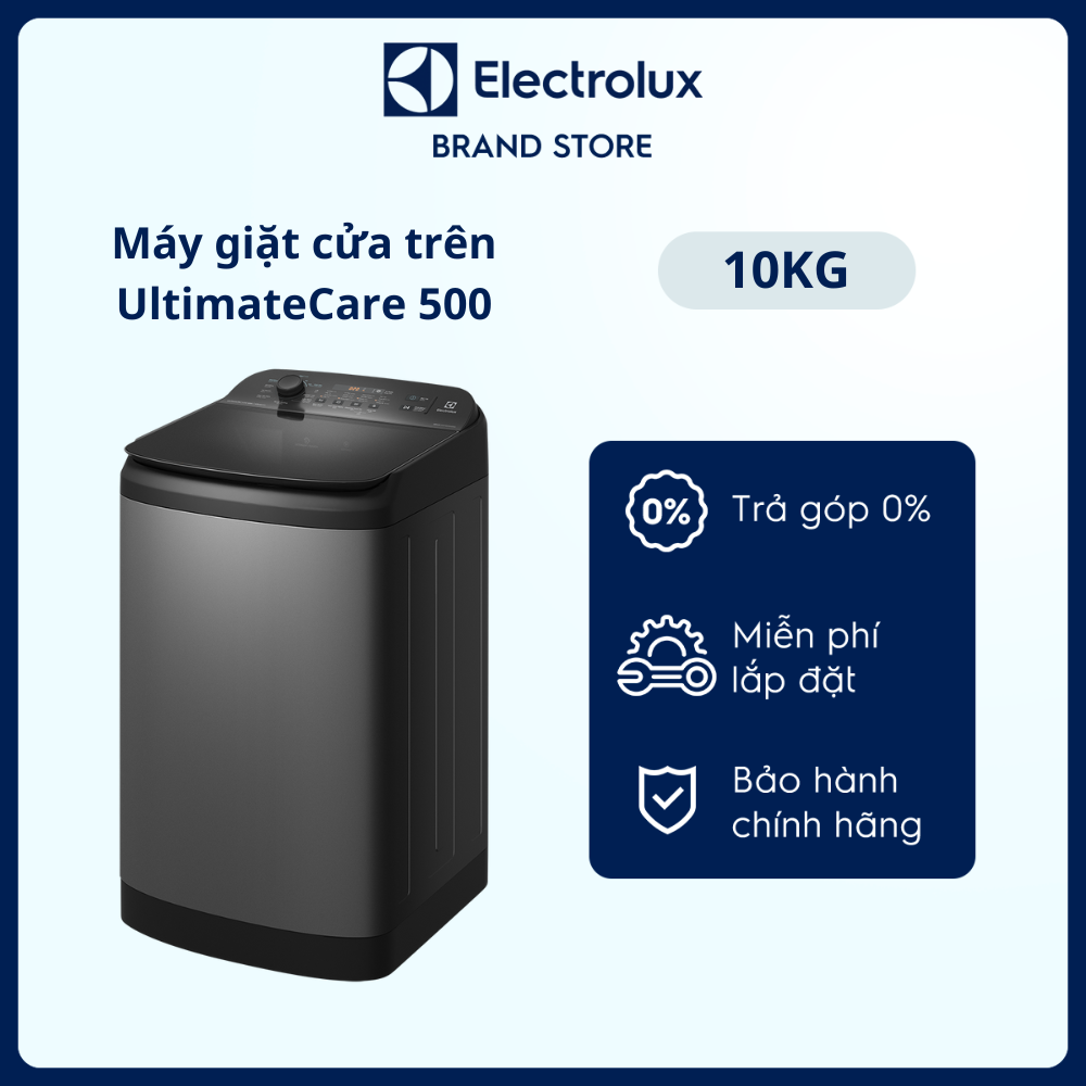 [Miễn phí lắp đặt] Máy giặt cửa trên Electrolux 10kg UltimateCare 500 EWT1074M5SA [Hàng chính hãng]