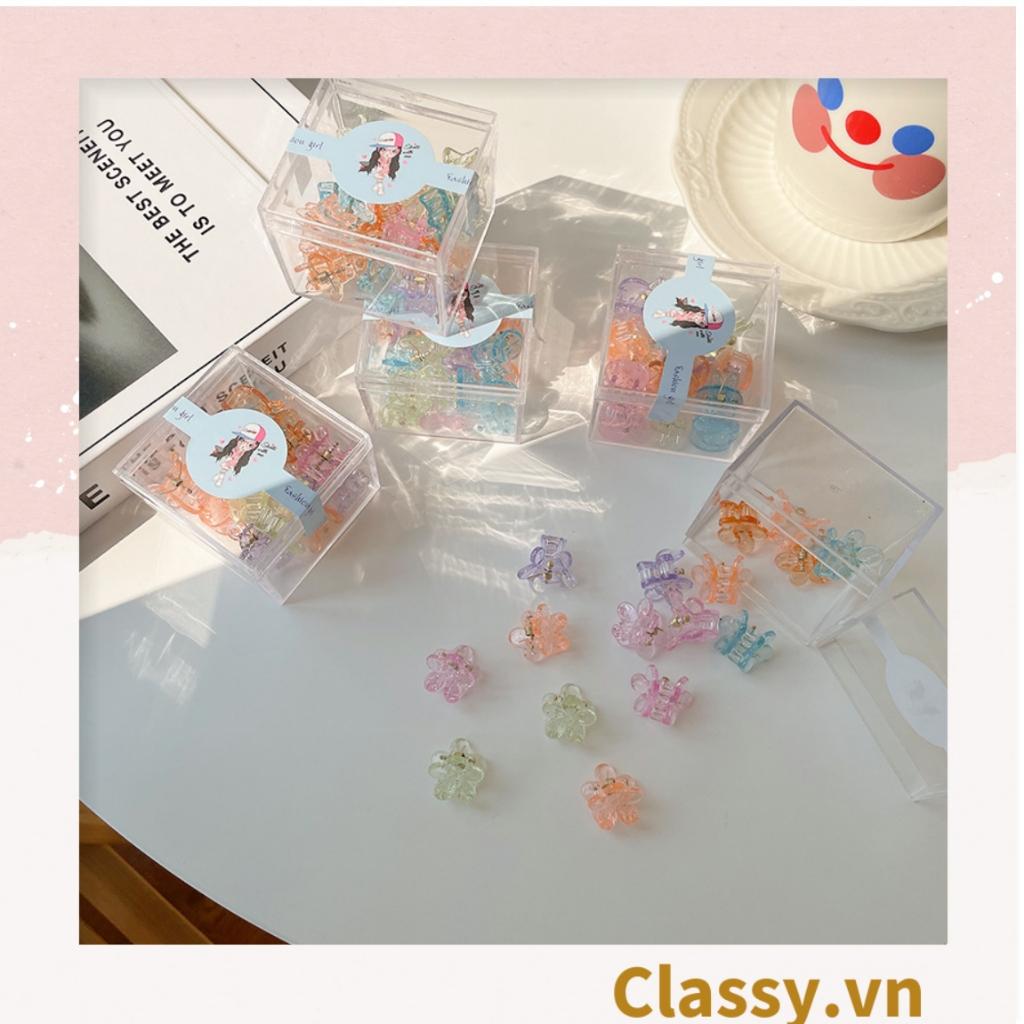 Bộ 10 chiếc Kẹp tóc mái kích thước 3cm, bướm nhỏ phụ kiện tóc dễ thương Classy PK1617