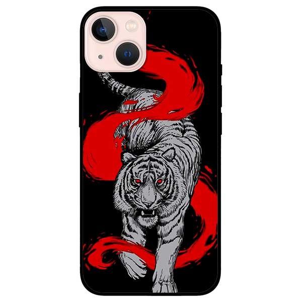 Ốp lưng dành cho Iphone 13 Mini - Iphone 13 - Iphone 13 Pro - Iphone 13 Pro Max - Hổ Trắng Đỏ