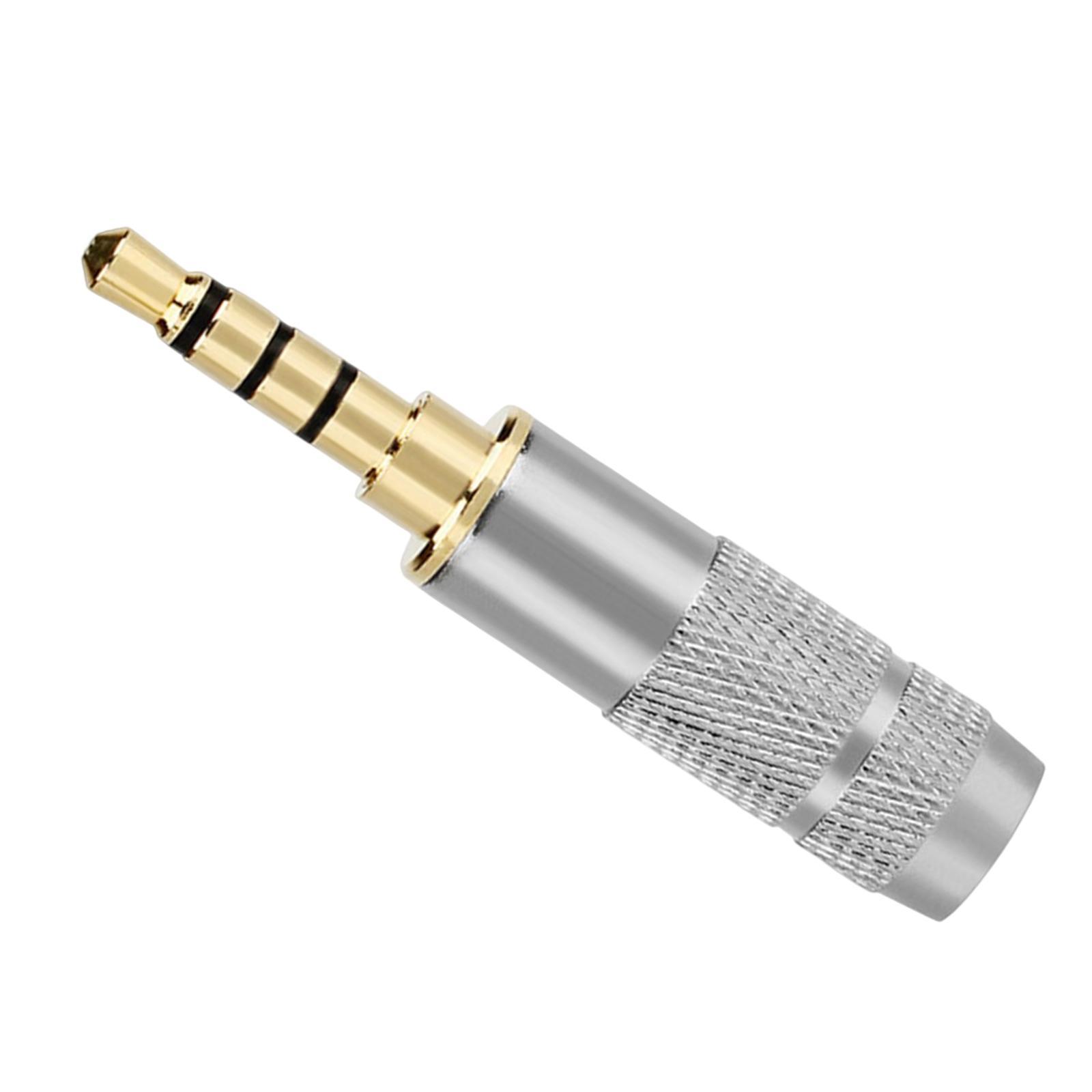 Headphone Jack Male Plug Solder Adapter Connector Stereo Adapter for Headset